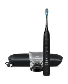 PHILIPS Electric toothbrush Diamond Clean 9000 + Airfloss black - HX3866/43