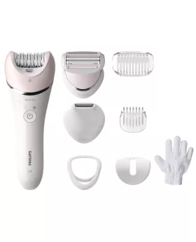 PHILIPS Epilator series 8000 wet&dry legs and body 8 attachments - BRE721/00