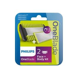 PHILIPS OneBlade replacement pack 1 blade for face 1 blade for body body comb 3m QP620